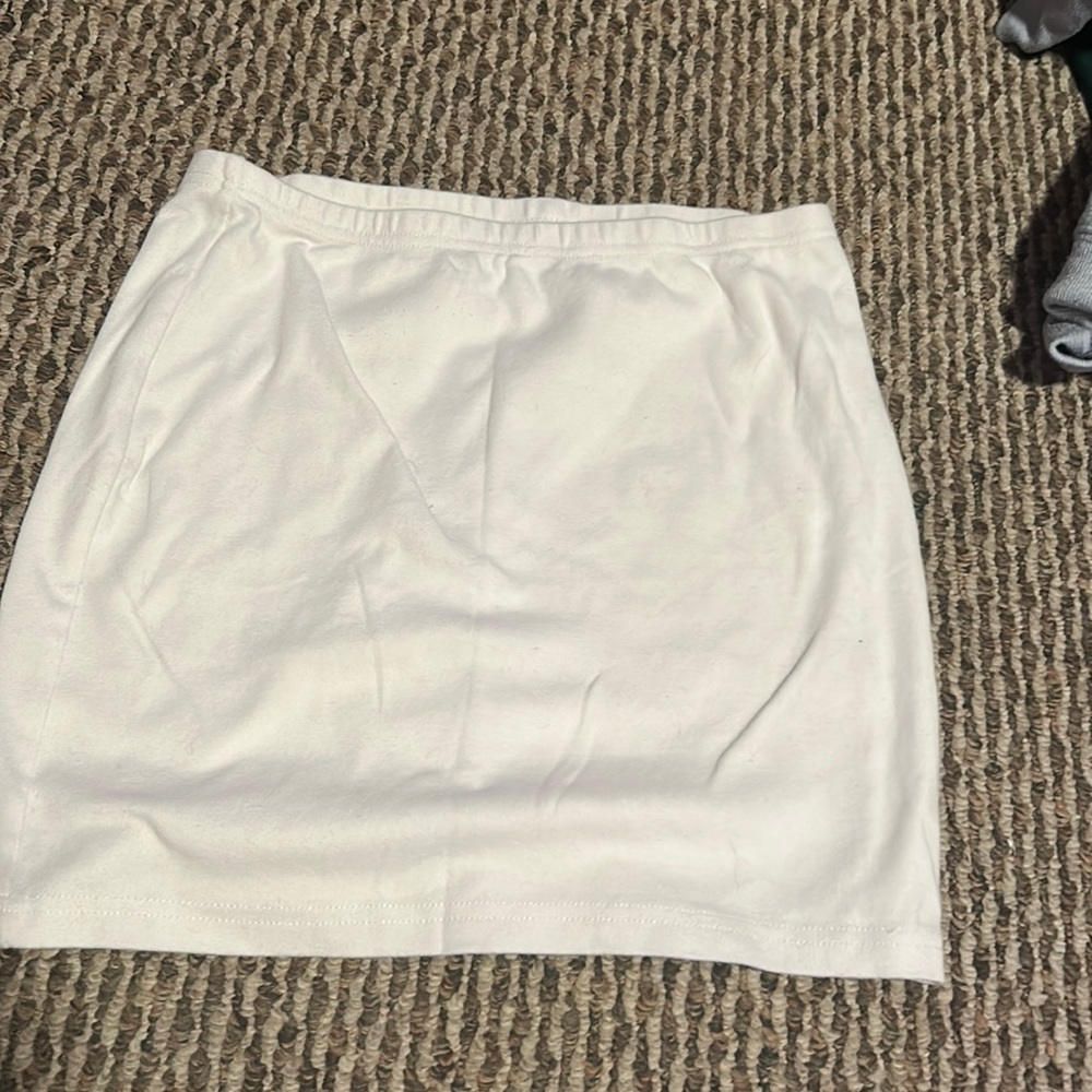 White Womens mini skirt
